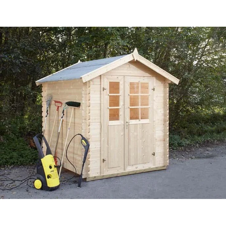 Wolff Finnhaus Wolff Gartenhaus Lyon-A 28 Gerätehaus aus Holz Geräteschrank mit 28 mm Wandstärke Gartenhaus – Bild 1