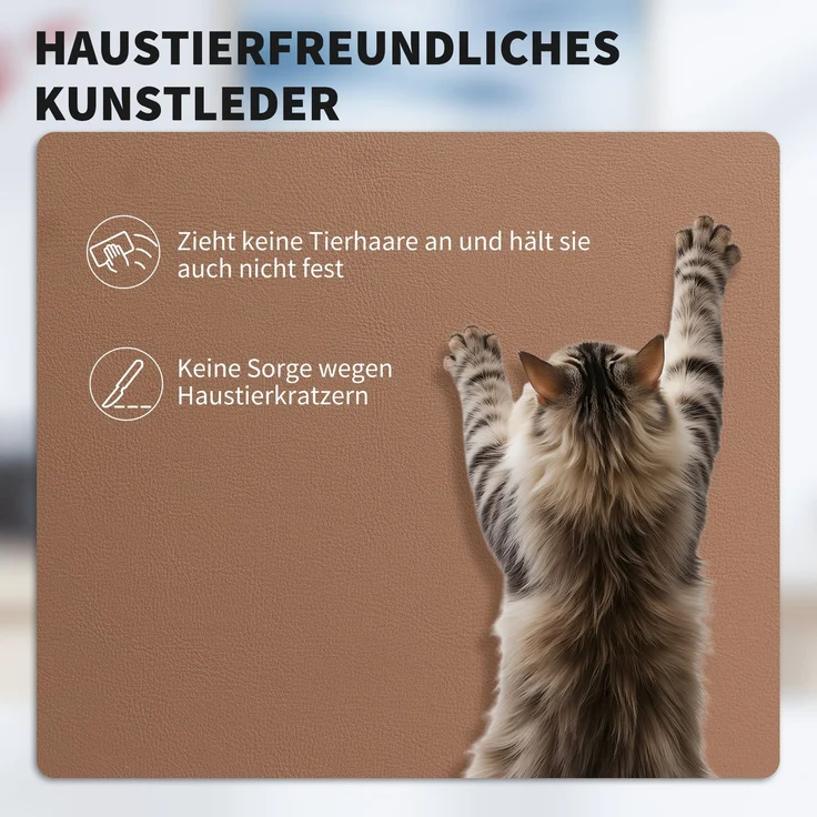 HOMCOM Bürostuhl, Kunstleder, Mehrschichtenplatte, Braun, 67 x 65 x 119 cm – Bild 6