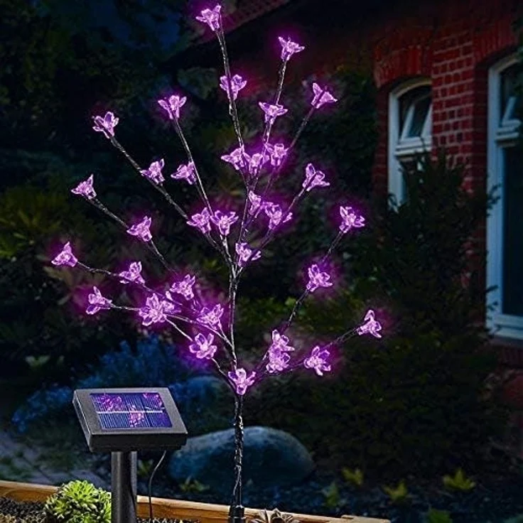 Esotec Solar LED Blütenstrauch pink – Bild 4