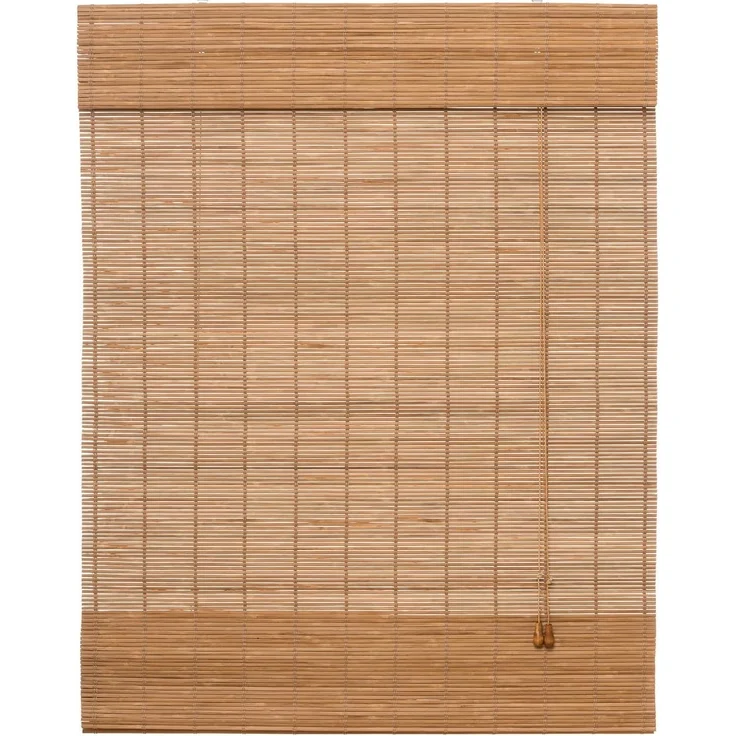 ventanara Raffrollo Bambus Raffrollo Bambusraffrollo Afrika Stil Holzrollo Seitenzugrollo – Bild 2