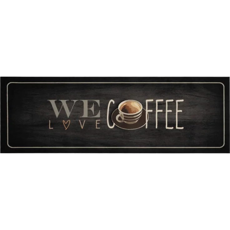 vidaXL Küchenteppich Waschbar Kaffee 60x180 cm Samt 4005591 – Bild 2