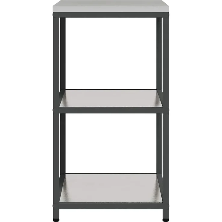 vidaXL Küchenregal HATTEM Silber 60 x 50 x 92 cm Stahl 874965 – Bild 7