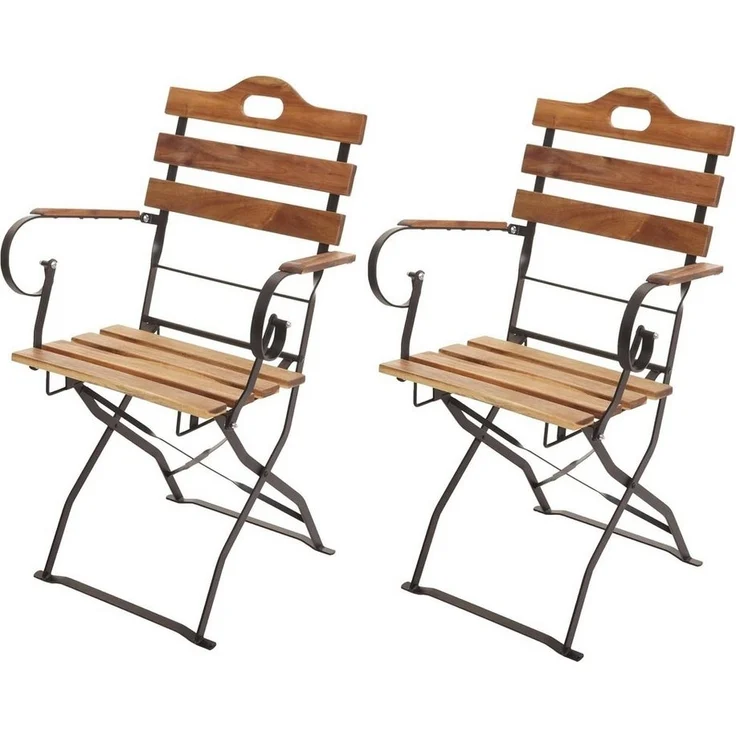 MCW Gartenstuhl MCW-J40-S (2er), Zusammenklappbar, Hochwertige Verarbeitung, Platzsparende Lagerung – Bild 5