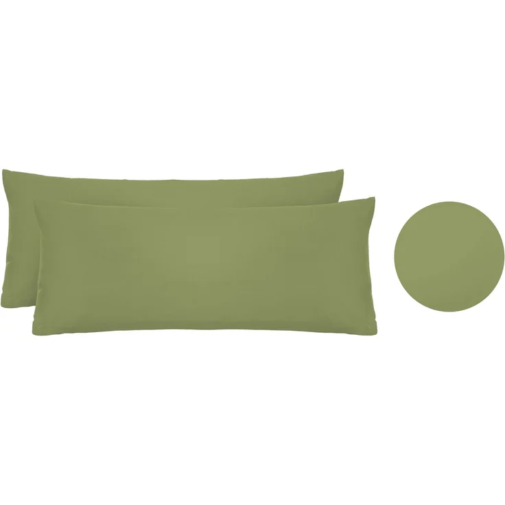 biberna Feinjersey-Kissenbezug, 2-teilig, fichte, 40x60 cm – Bild 5