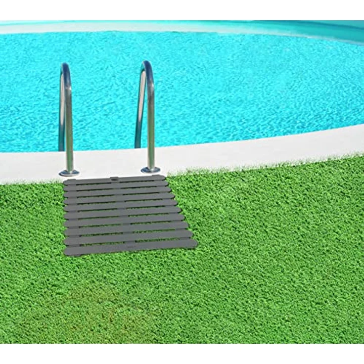 Wenko Duschmatte 'Indoor & Outdoor', rutschhemmende Kunststoffmatte in Grau, 55 x 55 cm – Bild 9