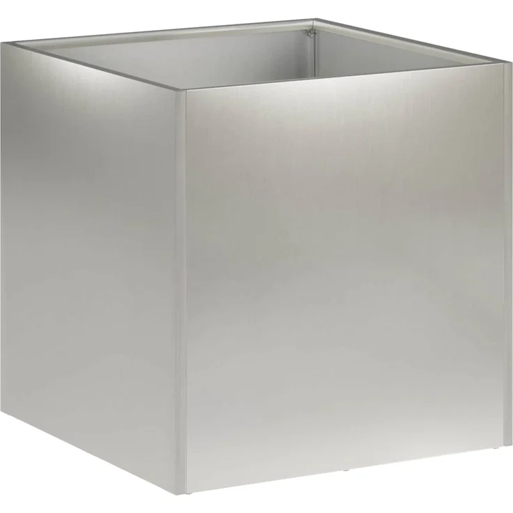 vidaXL Garten-Pflanzgefäß Silber 20 x 20 x 20 cm Edelstahl 8004932 – Bild 2