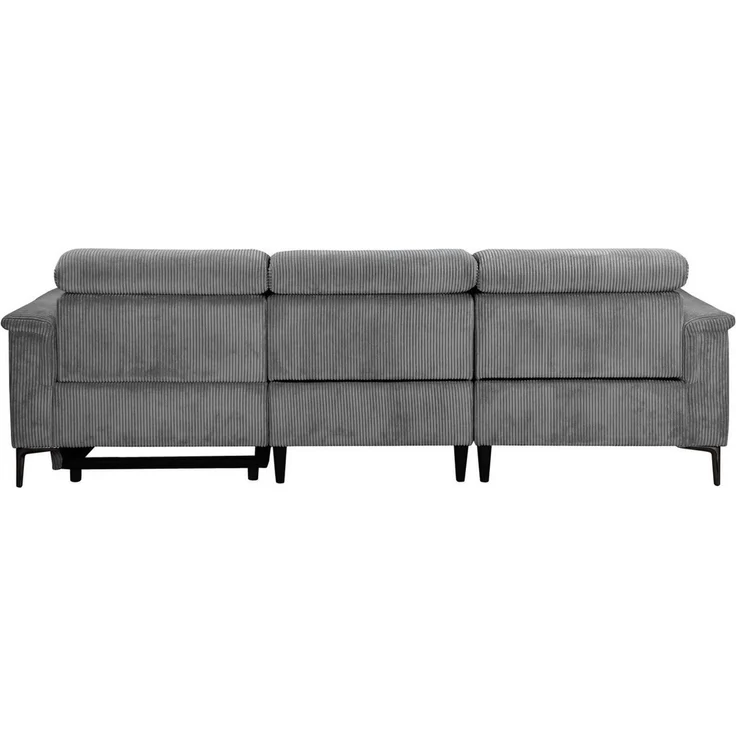 Places of Style Ecksofa Lund in Cord, L-Form, 261 cm, mit manueller, o. elektrischer Relaxfunktion, USB, Kopfteilverstellung – Bild 3