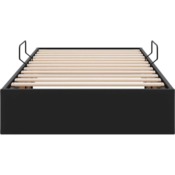 vidaXL Ottoman Bettgestell Schwarz 100 x 200 cm Kunstleder 3442758 – Bild 7