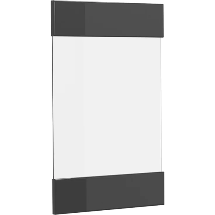Küchenfront R-Line Anthrazit Hochglanz 39.6 x 59 cm Möbelfront für den Hängeglasschrank Vicco – Bild 1