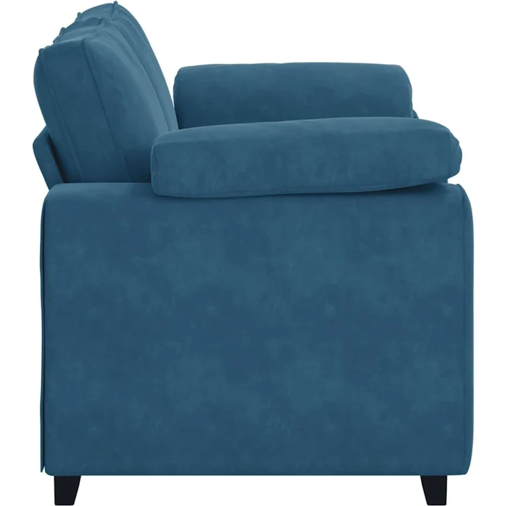vidaXL Zweisitzer-Sofa Blau 160x77x82 cm Samt 4105266 – Bild 4