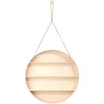 Fermliving Runde Dorm Wanddekoration Holz natur