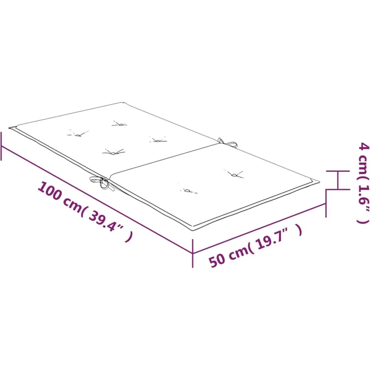 vidaXL Niedriglehner-Auflagen 6 Stk. Rosa Stoff 361336 – Bild 10