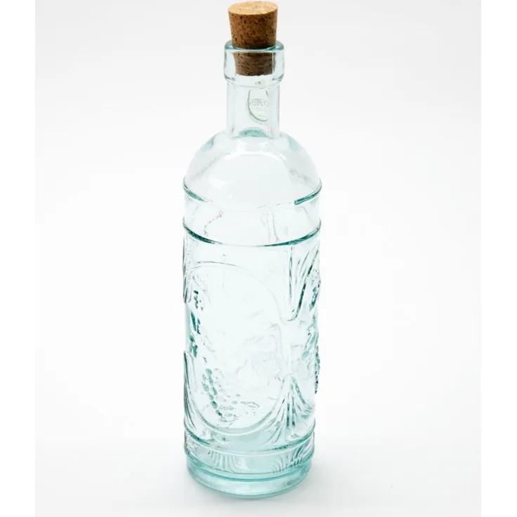 Ecogreen Flasche 500ml mit Kork Verschluss Decor Wein
