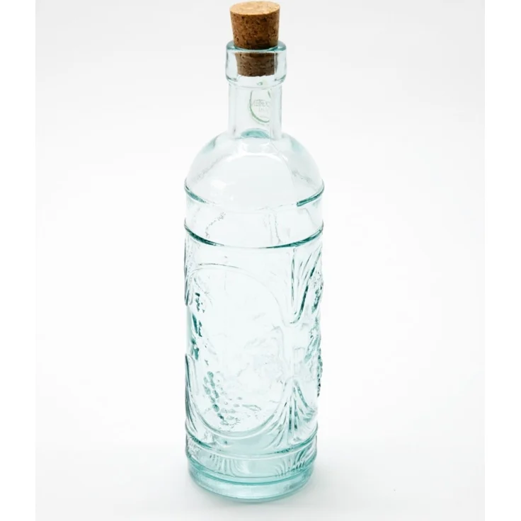 Ecogreen Flasche 500ml mit Kork Verschluss Decor Wein – Bild 1