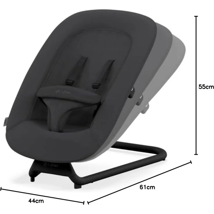 Cybex Lemo Bouncer Wiege und Neugeborenensitz für Lemo Hochstuhl Stunning Black – Bild 7