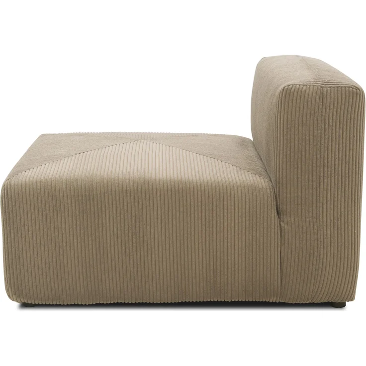 DOMO. collection Polsterhocker 800011, 1FEL, Rechteckig, individuell kombinierbar, modularer Cord Fußhocker, Polstergarnitur, 85 x 108 x 69 (BxTxH), schlamm – Bild 3