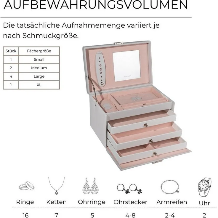 Friedrich23 Schmuckkasten aus Leder Classico – Bild 2
