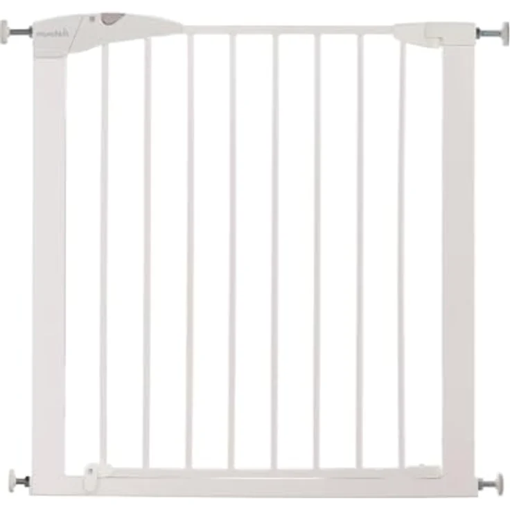 Munchkin Maxi-Secure Tür-/Treppenschutzgitter mit Druckbefestigung, Türschutzgitter für Kinder, Hunde und Katzen 76 - 82 cm, maximum 117 cm mit Verlängerung, weiß – Bild 2