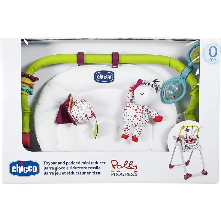 Chicco 06079590000000 KIT 0 monate plus (Spielbogen+Sitzverkleinerer) für Hochstuhl Polly Progres 5 und 2 Start, weiß
