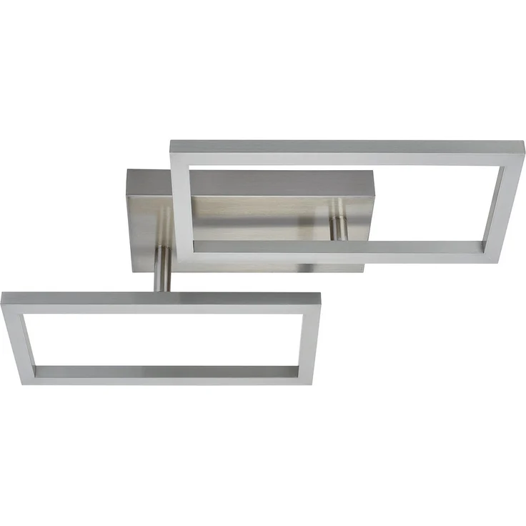 MeLiTec LED Deckenleuchte D127, LED fest integriert, warmweiß, aus Metall, schwenkbare Rahmen, warmweiß, eckig, moderne Deckenlampe – Bild 3