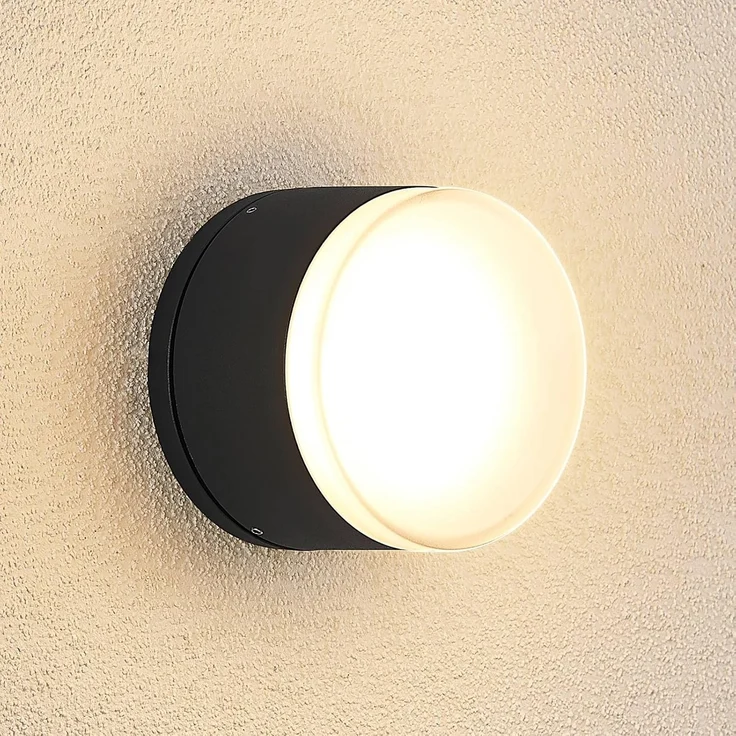 Lindby Außen-Wandleuchte Mathea, 1 x 8,2 W LED, warmweiß – Bild 4