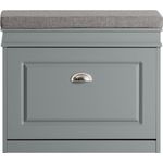 SoBuy FSR82-K-HG Schuhbank, MDF, Lackiert, Hellgrau, 61 x 51 x 24 cm