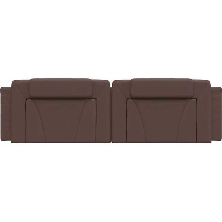 vidaXL Kopfteil-Kissen Braun 180 cm Kunstleder 374806 – Bild 5