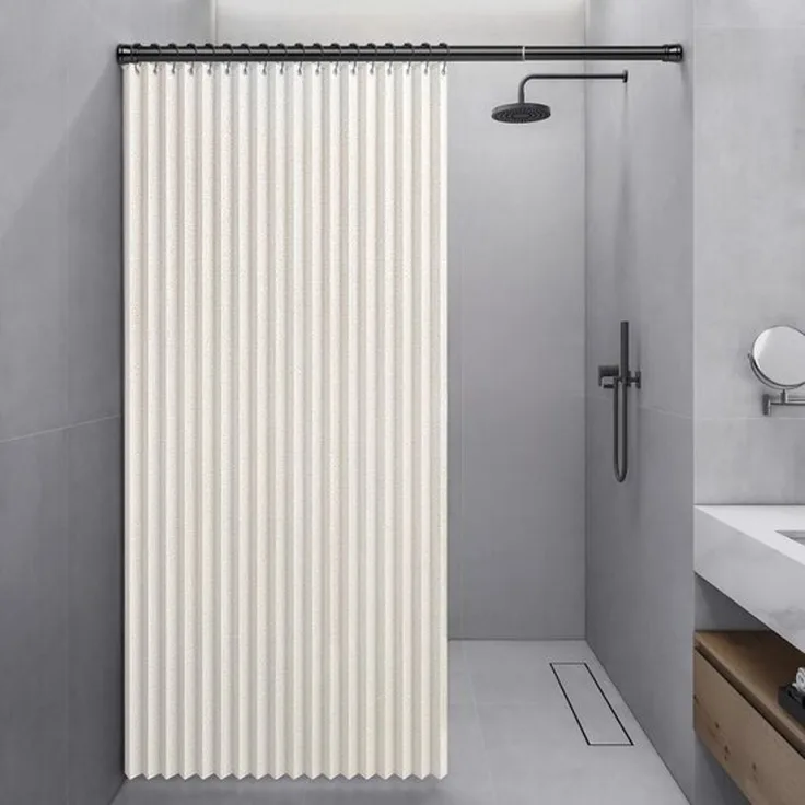 Duschvorhang, Polyester, Beige