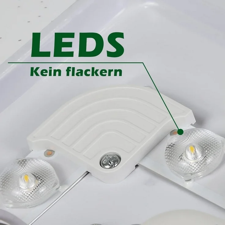 Nettlife LED Deckenleuchte Sternenhimmel Kinderzimmer 15W 21cm 3000K/4000K Weiß Deckenlampe, LED fest integriert, Kinderzimmer Deckenleuchte – Bild 2