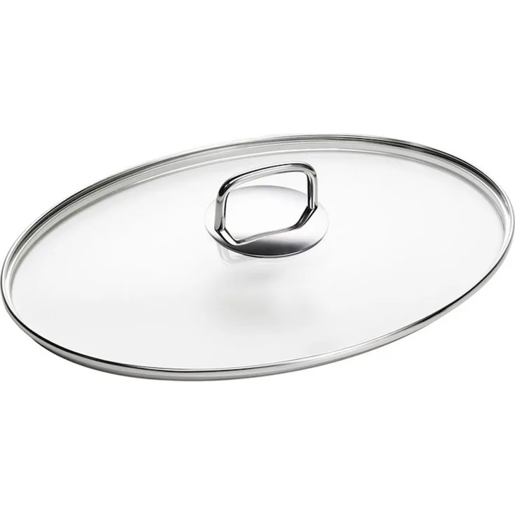 Schulte-Ufer Charisma Glasdeckel für Fischpfanne, Deckel, Oval, Bruchsicher, Hitzebeständig, Glas, 36x24 cm, 1996-34