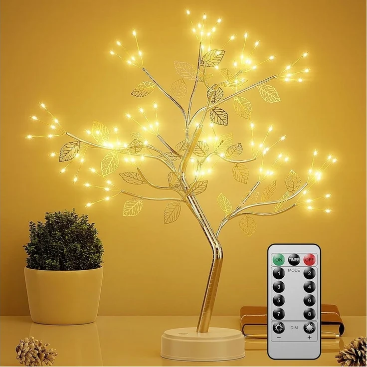 LA CUTE LED Dekolicht LED Lichterbaum 108 LEDs, 8 Modi, dimmbar, Timer, USB/Batterie, LED, fest verbaut, Warmweiß, Fernbedienung, dimmbar, 8 Modi, Timerfunktion – Bild 5