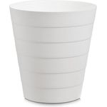 Zeller Papierkorb, Kunststoff, Ø 29x30 cm, 13,5 Liter, Weiß