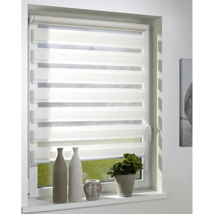 Doppelrollo Duo-Doppelrollo KLEMMFIX, DécoProfi, Lichtschutz, mit Bohren/ohne Bohren, Fenster- oder Wandmontage – Bild 2