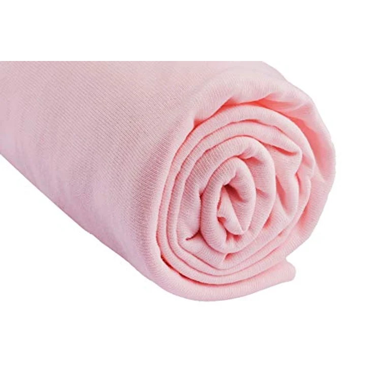 3 Spannbetttücher Baumwolle für Kinderbett 60x120 – Rosa – Bild 3