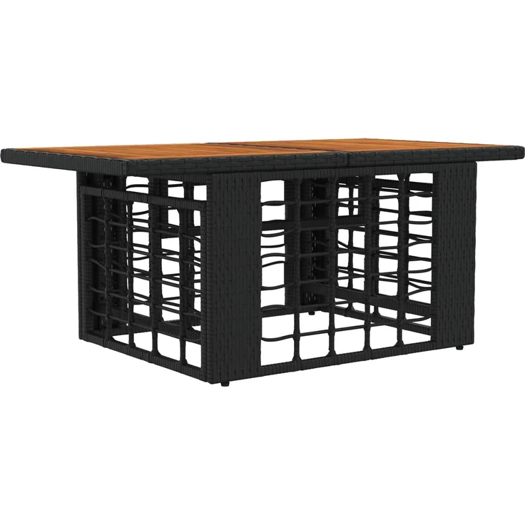 vidaXL Gartensofa-set 5 stk. Schwarz und Dunkelgrau Poly-Rattan 3437971 – Bild 6