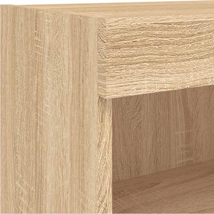 vidaXL 8-tlg. Wohnwand mit LED-Beleuchtung Sonoma-Eiche Holzwerkstoff 3216635 – Bild 9