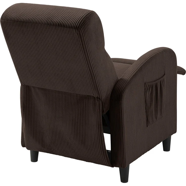 ATLANTIC home collection Relaxsessel Tom, mit Relaxfunktion, inklusive seitlicher Tasche – Bild 3