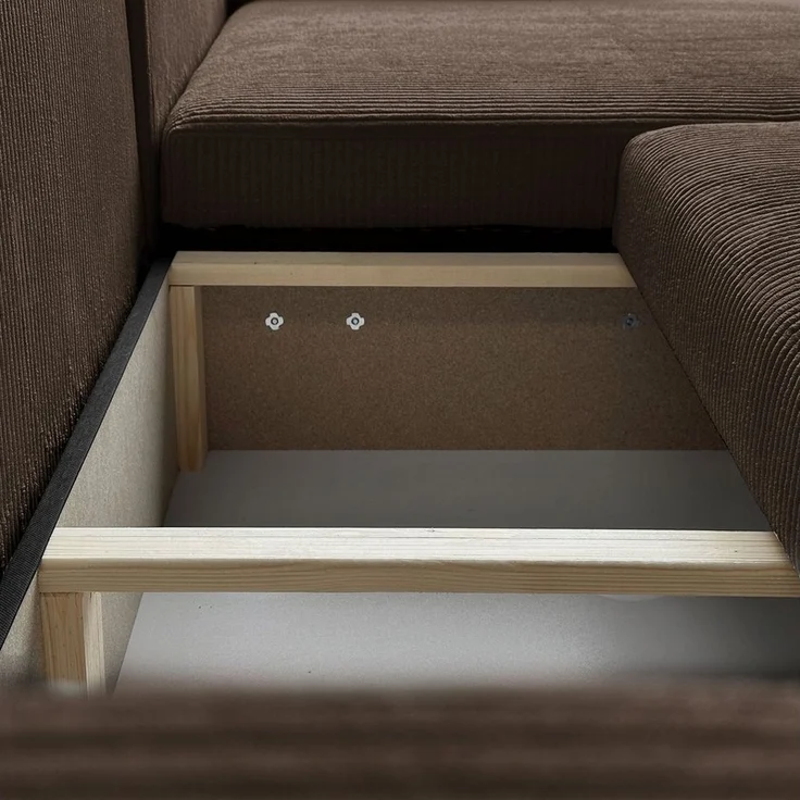 Lookway Ecksofa PRESTIGE L-Form Couch, mit Bettfunktion und Bettkasten – Bild 3