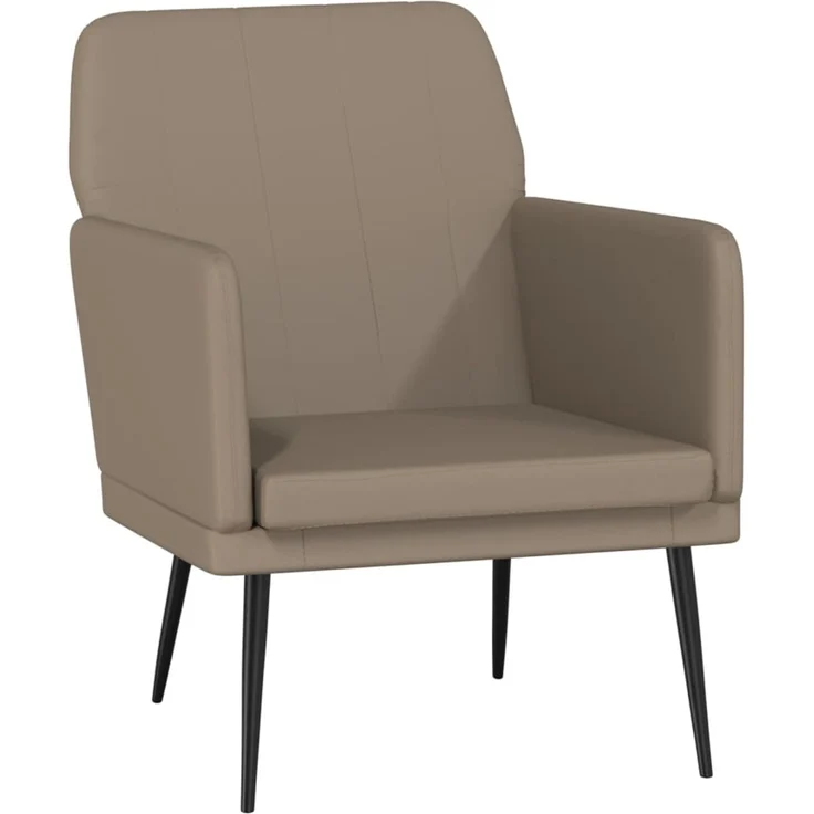 Sessel wohnzimmer, Relaxsessel Cappuccino-Braun 61 x 78 x 80 cm Kunstleder – Bild 2