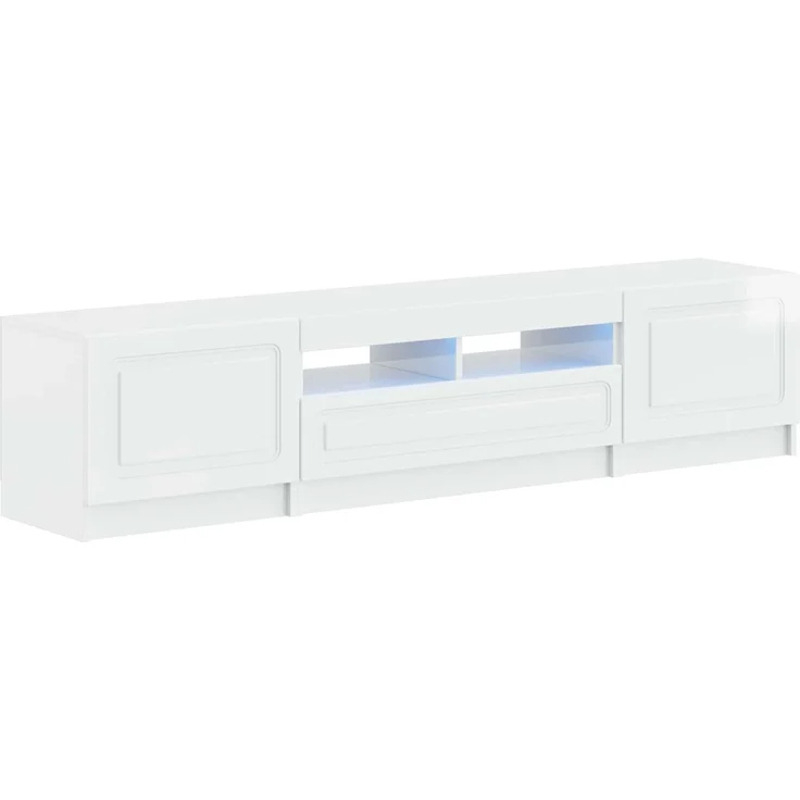 vidaXL LED-TV-Schrank UTRECHT 3 stk. Hochglanz Weiß Holzwerkstoff 3417006 – Bild 2