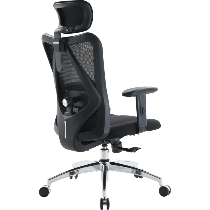 Sihoo Ergonomischer Stuhl M18, 130 x 74 cm, in Schwarz – Bild 14