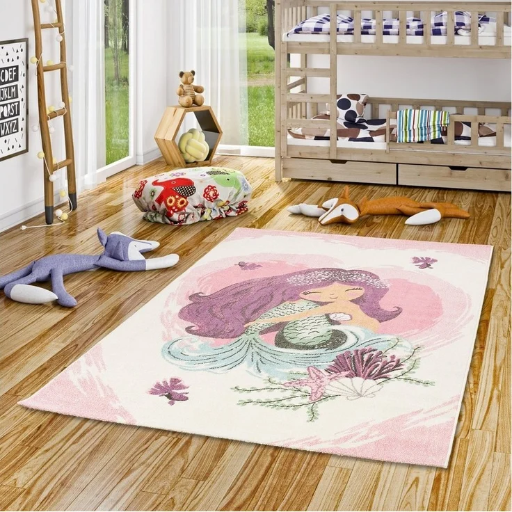 Pergamon Kinderteppich Kinder Teppich Maui Kids Meerjungfrau, Rechteckig, Höhe: 13 mm – Bild 1