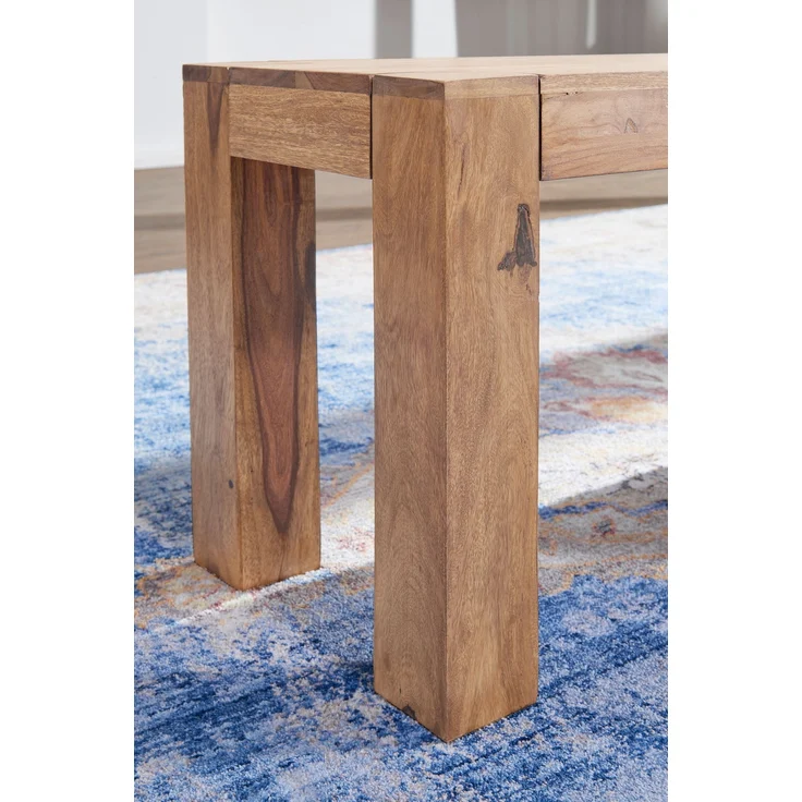 Wohnling Sitzbank, Küchenbank, Massiv-Holz, Akazie, 120 x 45 x 35 cm – Bild 12