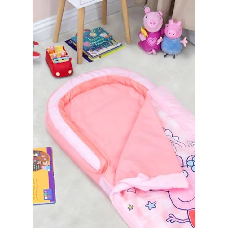 PEPPA PIG Character World erstes ReadyBed – Aufblasbares Luftbett und Schlafsack für Kinder mit Pumpe | Reisematratze für Übernachtungen und Camping oder den Heimgebrauch – Bild 5