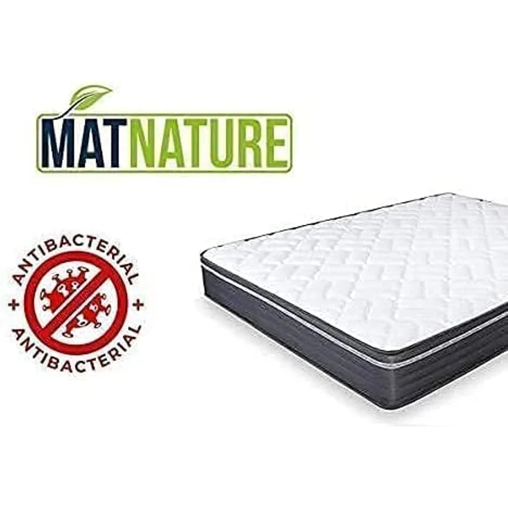 Matnature MatFoam | Wendbare Viscosoft-Matratze, fest und formstabil, Höhe 21 cm, sehr atmungsaktiv, antibakteriell, optimale Thermoregulierung, Rutschfester Stoff (120x180 cm) – Bild 4