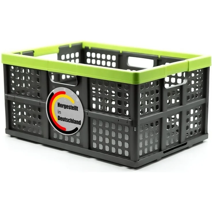 BigDean Klappbox faltbar extra groß & extrem stabil – Klappkorb ideal für Einkäufe und Transport – Einkaufskorb faltbar Made in Germany Klappbox – Bild 4