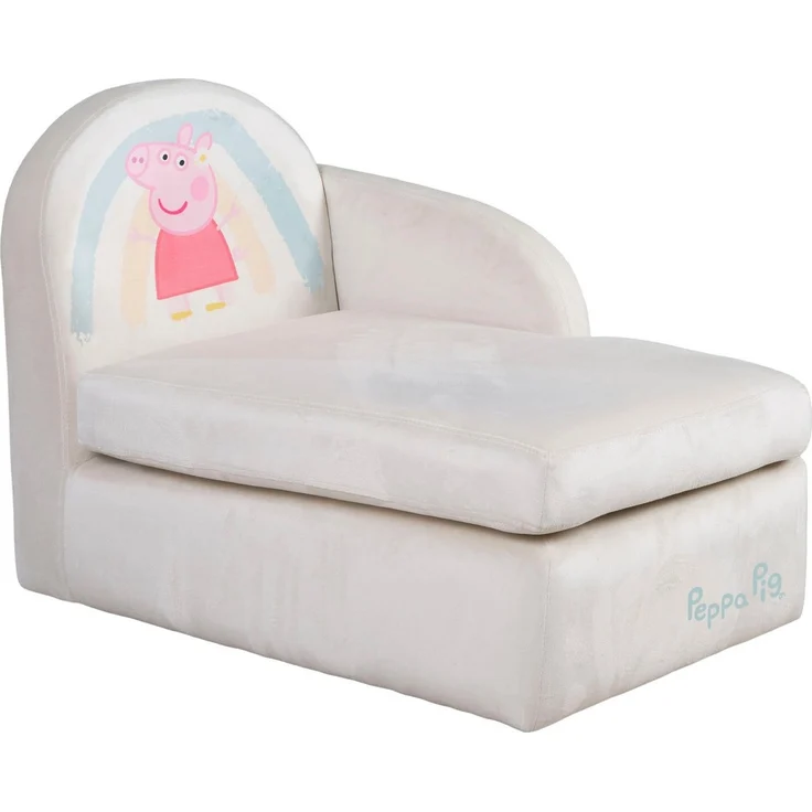 roba Kinderloungesofa 'Peppa Pig' - gepolstert - mit Armlehne -HxBxT: 54 x 75 x 47 cm - Beige – Bild 1