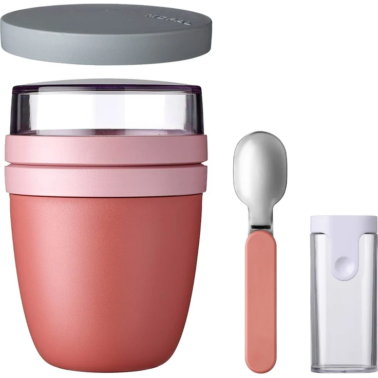 Mepal ELLIPSE Lunchpot Switch + Klapplöffel Vivid Mauve – Bild 1