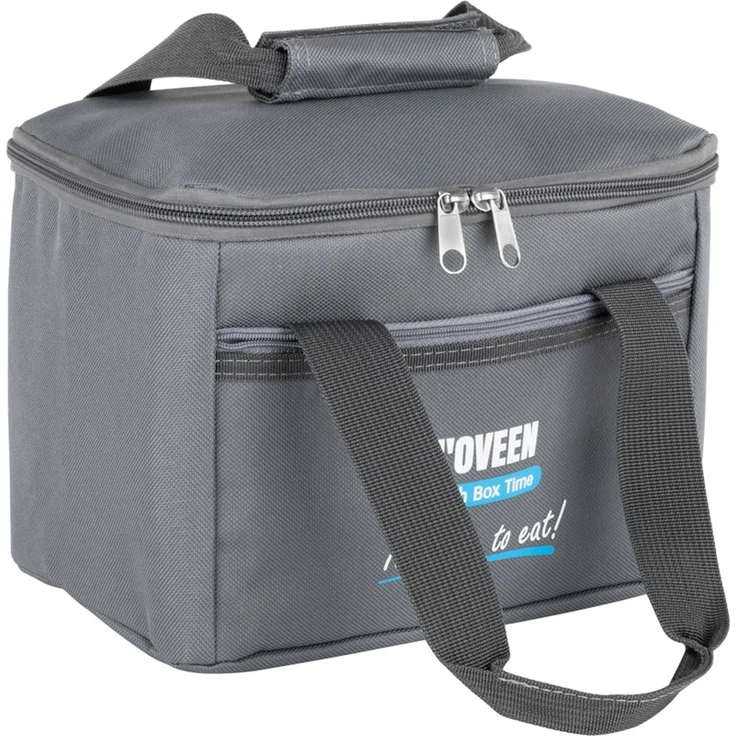 Thermotasche für Lunchbox | Tragbare Picknicktasche | Grau | 16x23x16cm – Bild 3
