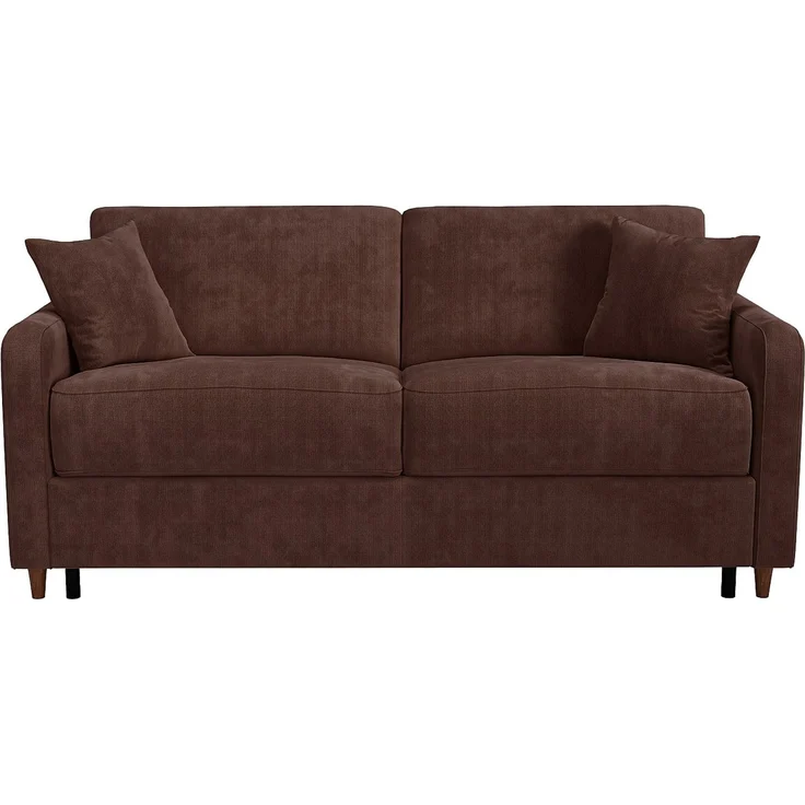 Vente-unique - MASITIA - Schlafsofa - Holz, Platte - Holz - Braun - 180 x 95 x 90 cm – Bild 3